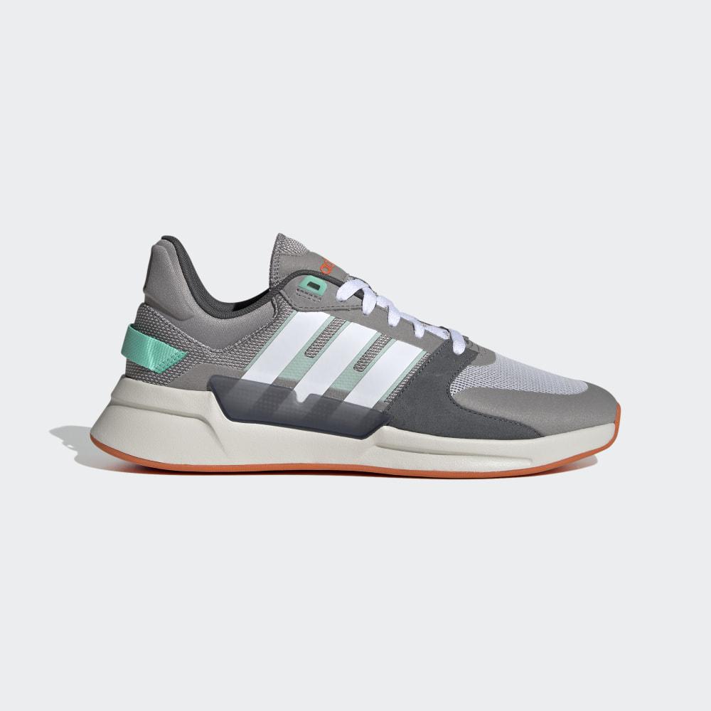 Adidasi Alergare Adidas Run 90s Barbati Romania - Gri/Gri EG8655